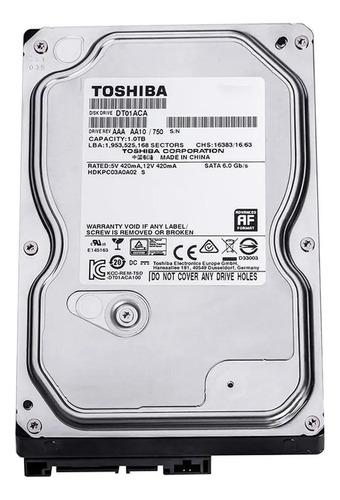 Disco Duro Interno Toshiba Dt01aca100 1tb Plateado