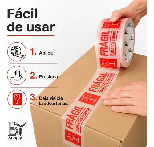 Cinta De Embalaje Bysupply Frágil Para Delicados (pack De 6 Unidades) - imagen 3