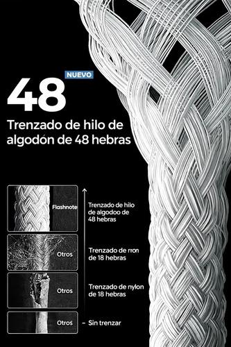 Cable Usb C A Usb C Flashnote 1m Trenzado Carga Rápida 60w Para iPhone Samsung Xiaomi Color Verde Verde Claro - imagen 2