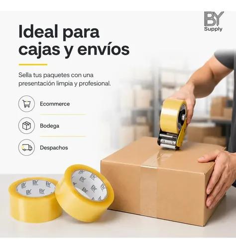 Cinta De Embalaje Bysupply Transparente, Pack De 3, Para Cajas Y De Ecommerce - imagen 5
