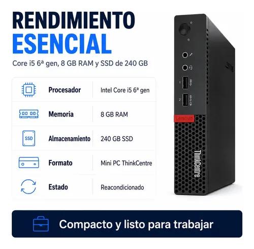 Mini PC Lenovo Thinkcentre I5 8GB RAM 240GB SSD HDMI WiFi - imagen 4