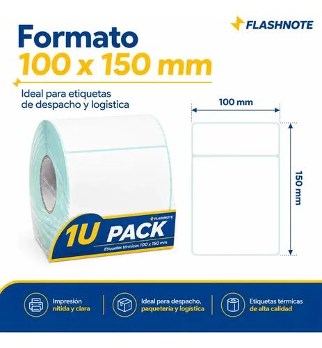 Etiquetas Térmicas Autoadhesivas Rollo 100x150mm Flashnote 500 Etiquetas Por Rollo Superficie Impermeable Para Envios Resistente Al Agua Com - imagen 5