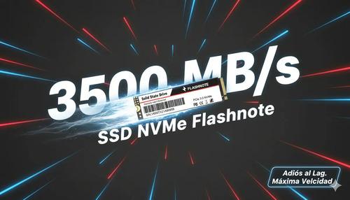 Ssd Nvme M.2 2280 512gb Flashnote 3500mb/s Pcie 3.0 Interno Gamer Negro - imagen 4