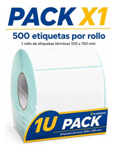Etiquetas Térmicas Autoadhesivas Rollo 100x150mm Flashnote 500 Etiquetas Por Rollo Superficie Impermeable Para Envios Resistente Al Agua Com - imagen 6