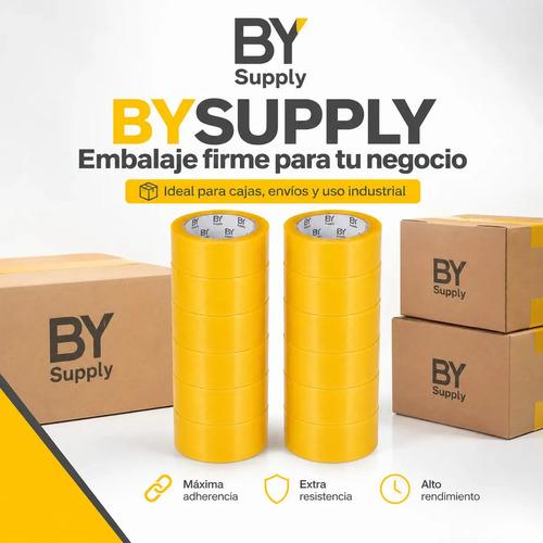 Cinta Embalaje Bysupply 45mm X 300m Pack 12 Unidades Adhesiva Transparente Polipropileno Alta Duracion Cajas Envios Ecommerce Industrial - imagen 6