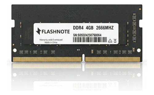 Memoria Ram Ddr4 4gb 2666mhz Sodimm Para Notebook Flashnote