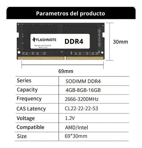 Memoria Ram Flashnote 8gb Ddr4 2666 Mhz Sodimm Para Notebook - imagen 2