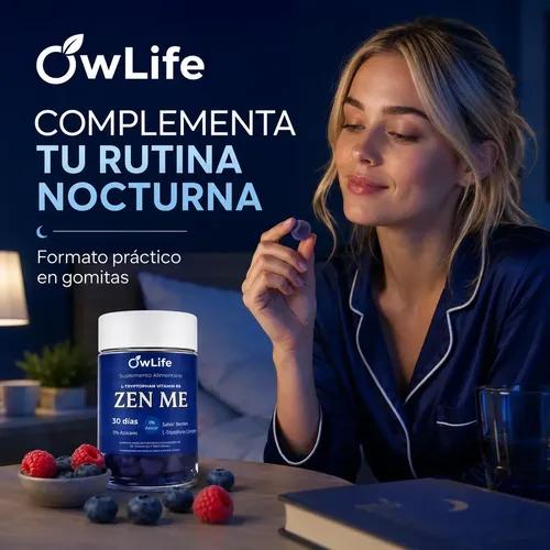 Gomitas Para Dormir Owlife L-triptofano + Vitamina B6 Sabor Berries 30 Días Suplemento Alimenticio Sueño Descanso - imagen 3