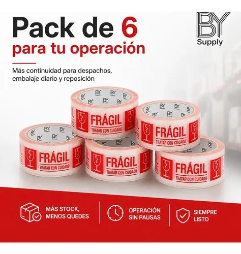 Cinta De Embalaje Bysupply Frágil Para Delicados (pack De 6 Unidades) - imagen 5