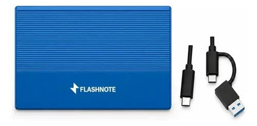 Disco Duro Externo 1tb Flashnote Usb 3.1 Tipo C Aluminio Hdd Premium Azul