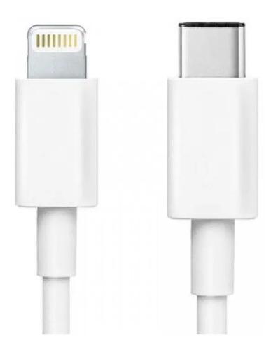 Cable Usb Tipo C A Lightning iPhone 1m Blanco Adapter