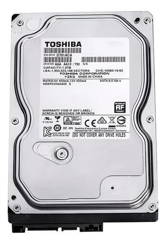 Disco Duro 1TB Toshiba 7200RPM PC DVR Camaras Almacenamiento Plateado