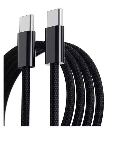 Cable Usb C A Usb C Flashnote 1m Trenzado Carga Rápida 60w Para iPhone Samsung Xiaomi Color Negro